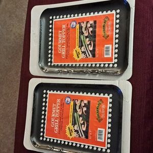 Gourmet Porcelain Coated Grill Topper (set of 2)